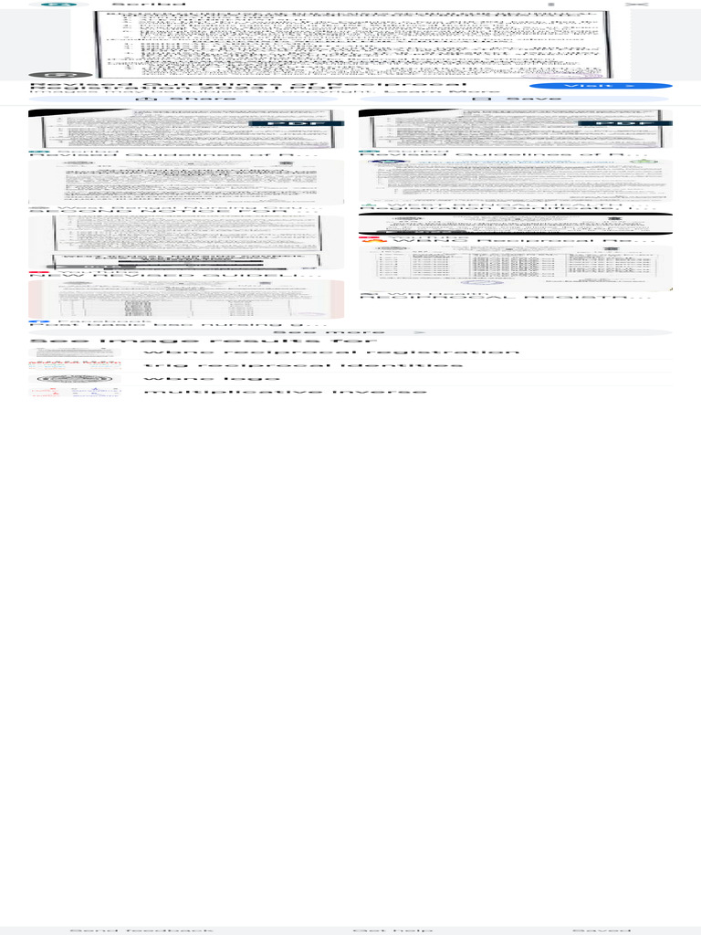 Revised WBNC Reciprocal List - Google Search | PDF