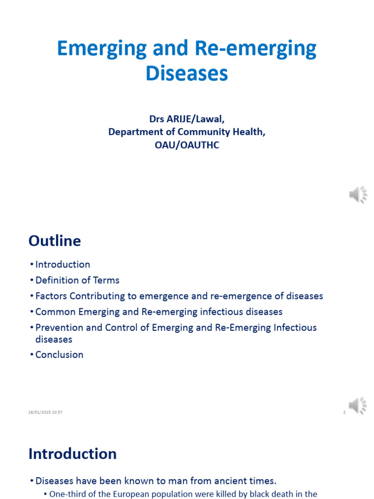 Emerging and Re-emerging Infectious Diseases | PDF | Infection | Human ...