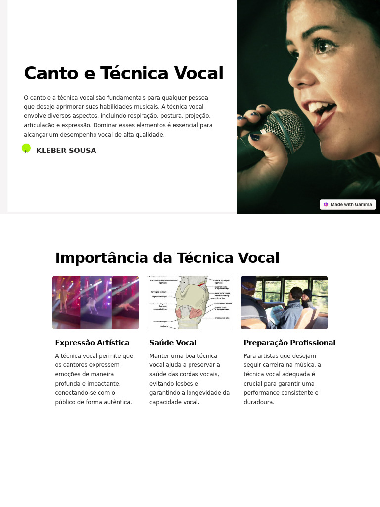 Aprenda Técnica Vocal Eficaz | PDF | Canto | Voz humana