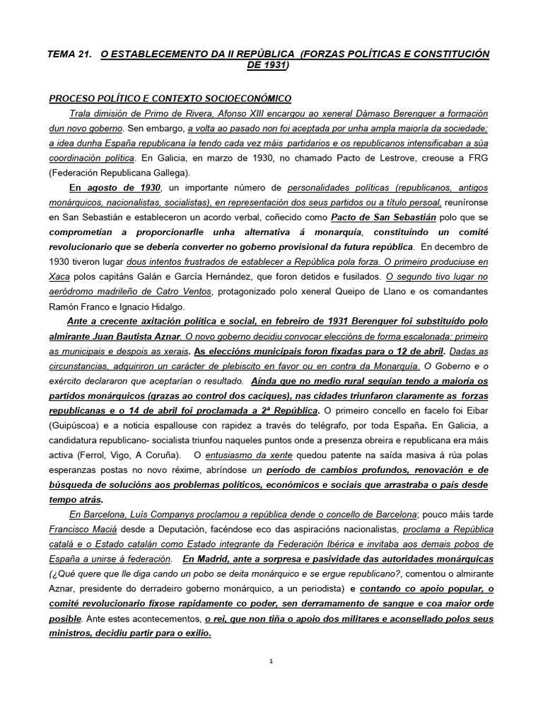 Tema 21 | PDF