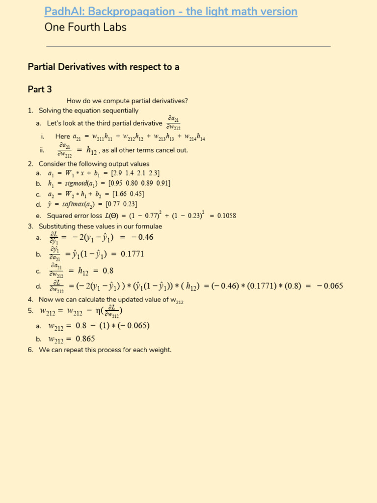 Lesson+8_+Computing+Partial+Derivatives+w.r.t.+a+weight+-+Part+3 | PDF