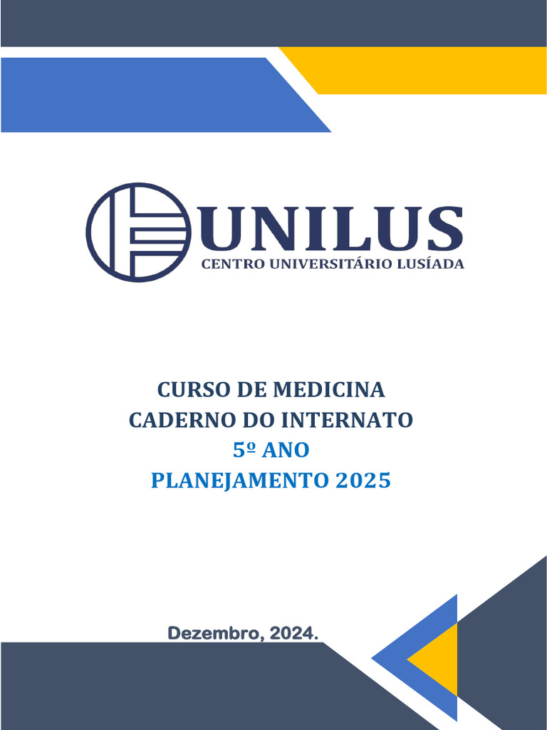 Planejamento Internato Medicina 2025 | PDF | Remédio | Educação Médica