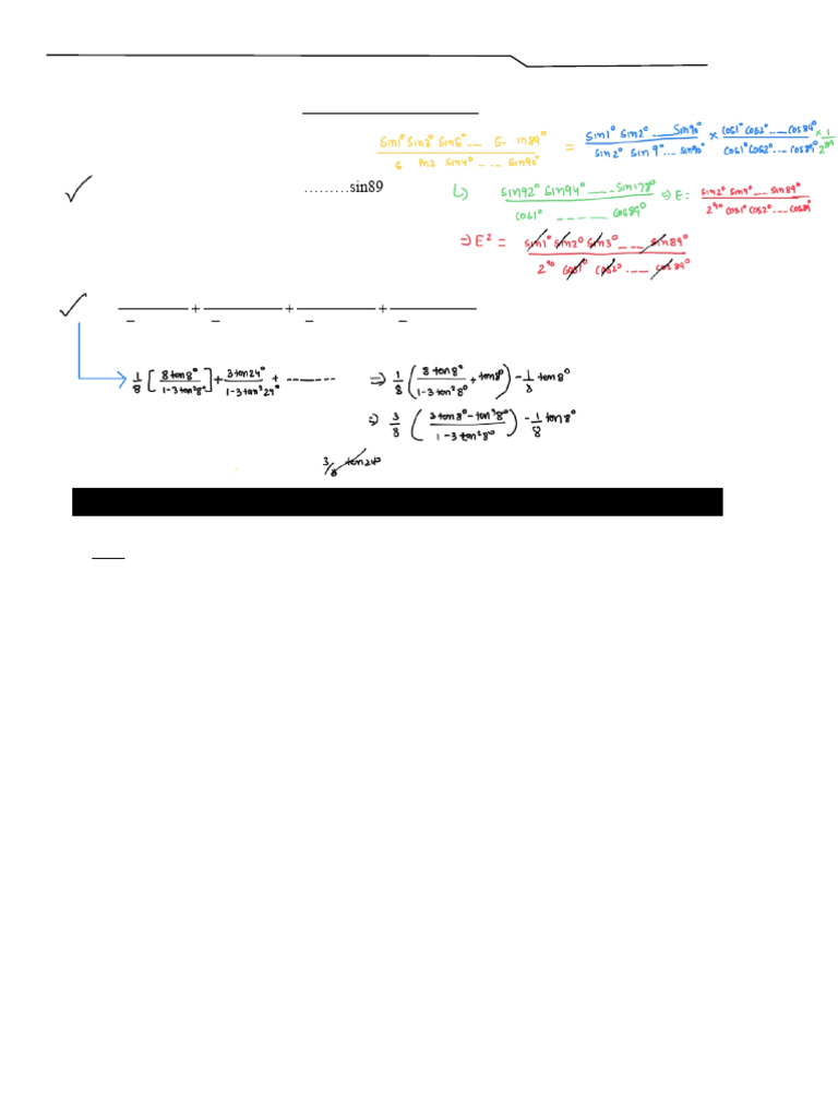 Trigonometry Challenge Problems and Solutions | PDF