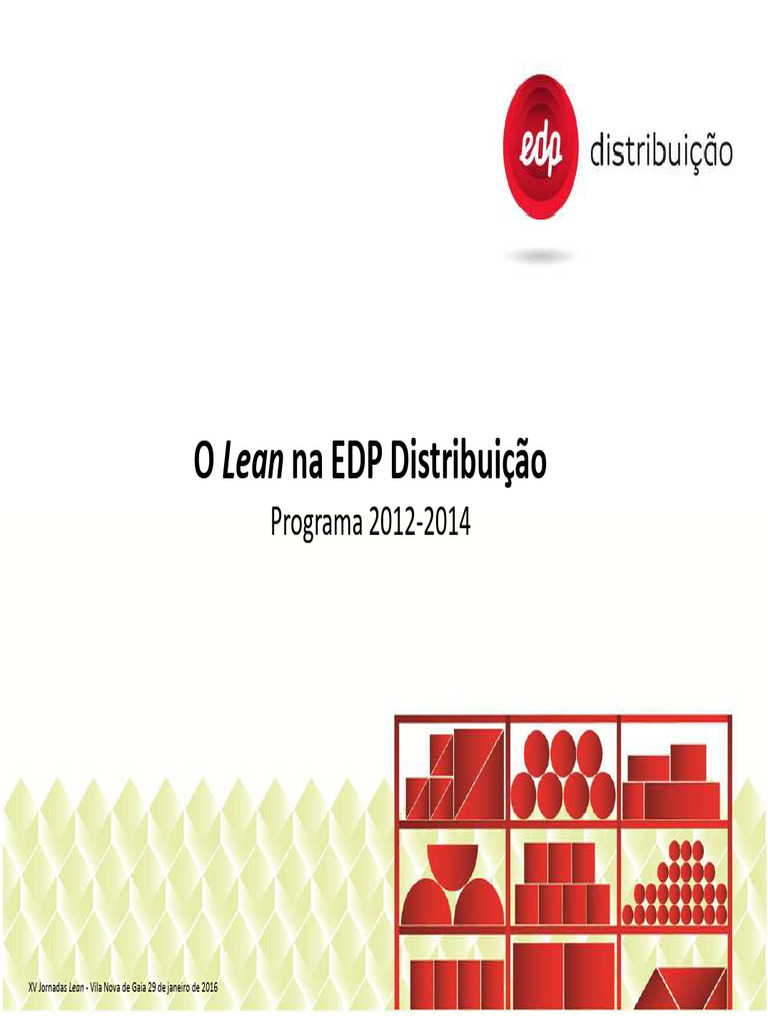 Lean na EDP Distribuição 2012-2014 | PDF | Fabricação enxuta | Teoria ...