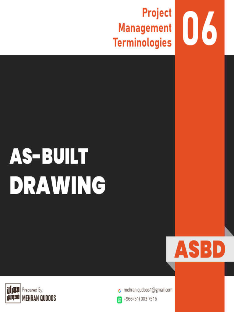 Importance of As-Built Drawings | PDF