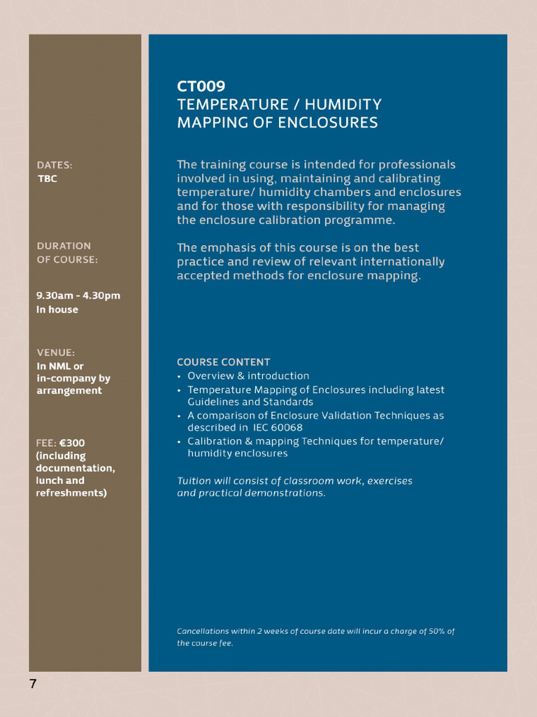NML - Training - Brochure Page | PDF