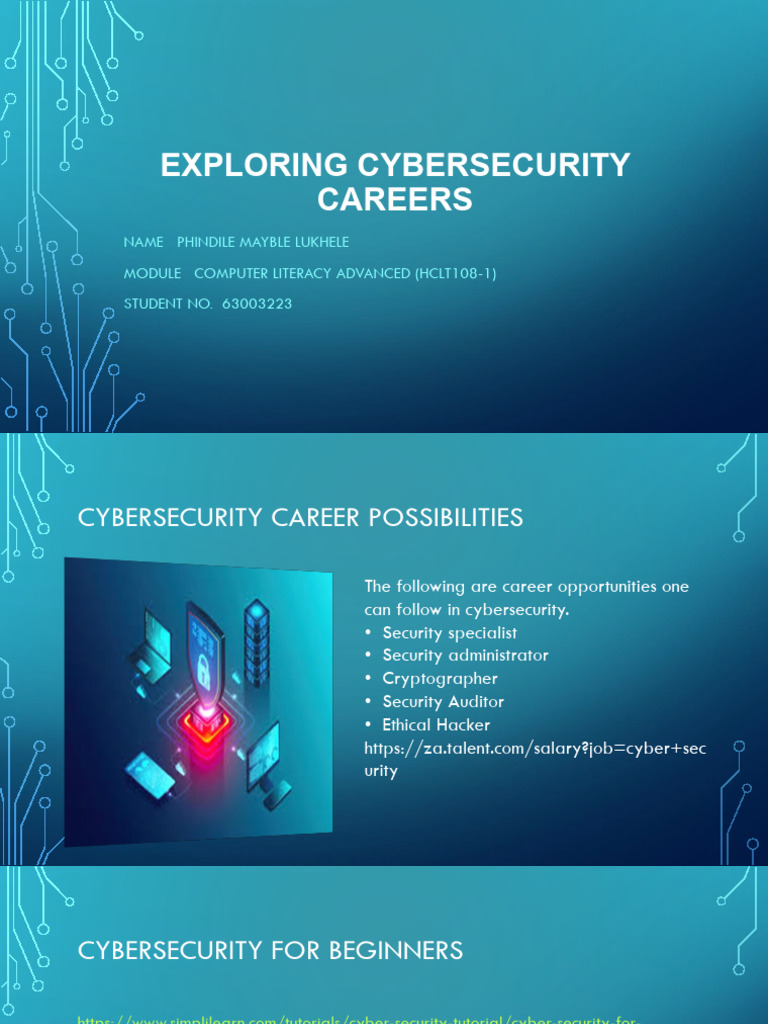 Cybersecurity Career Paths and Insights | PDF