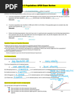 Unit 3 APES Population Review Guide | PDF | Population | Demography