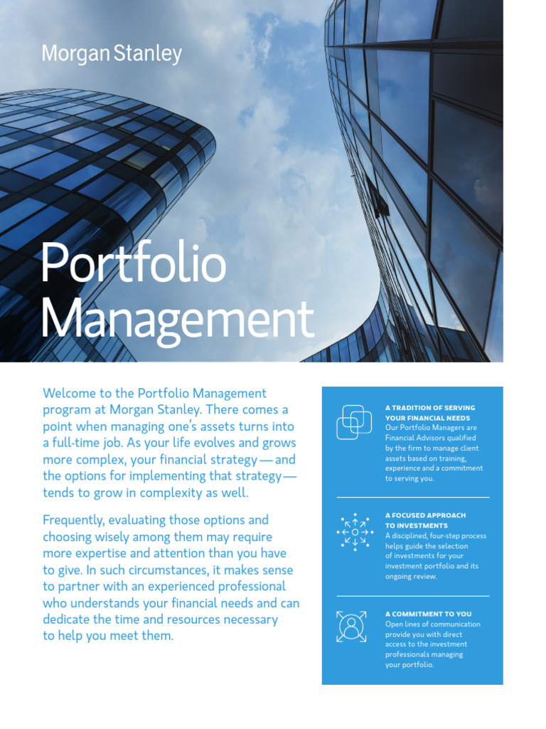 Morgan Stanley Portfolio Management Guide | PDF | Investment Management ...