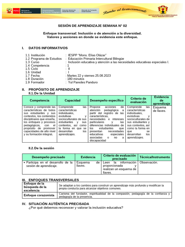 Inclusión Educativa en la Diversidad | PDF | Aprendizaje | Inclusión ...