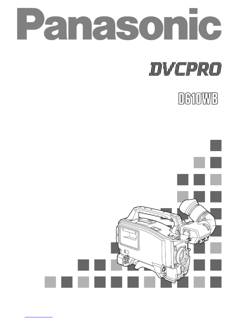 Panasonic Ajd610wbp | PDF | Menu (Computing) | Camera