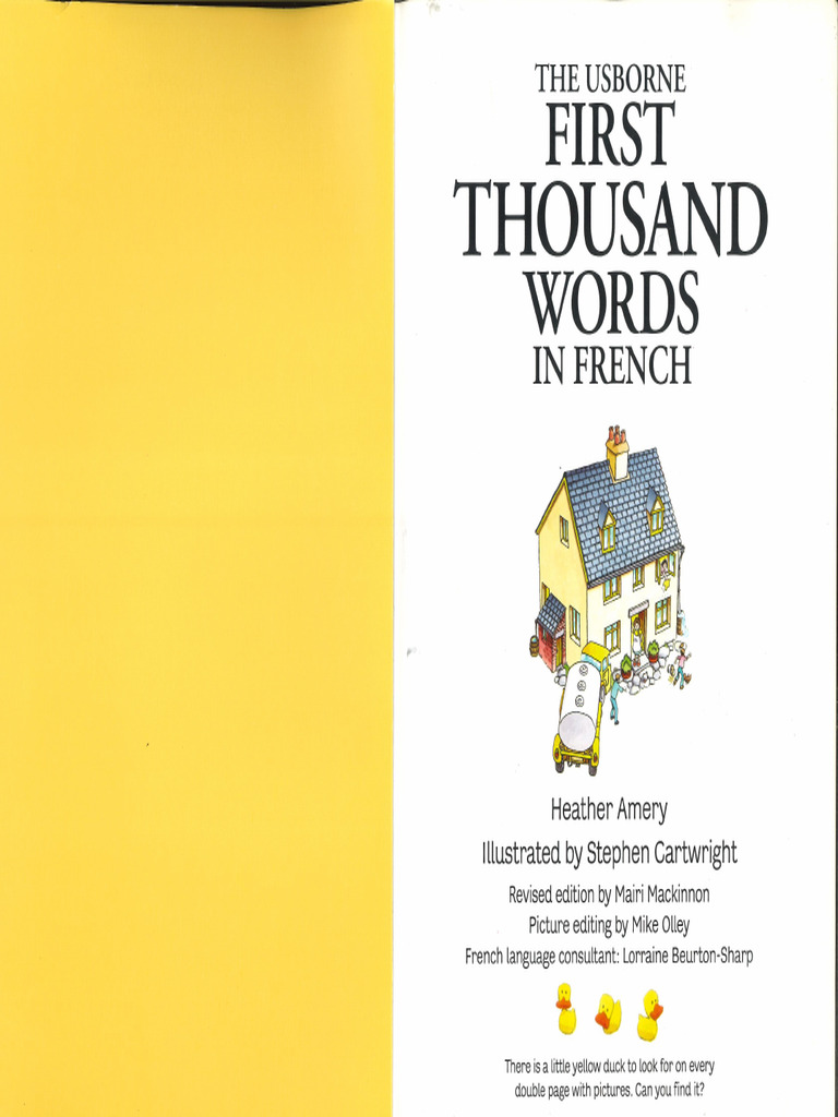 First 1000 Words in French | PDF