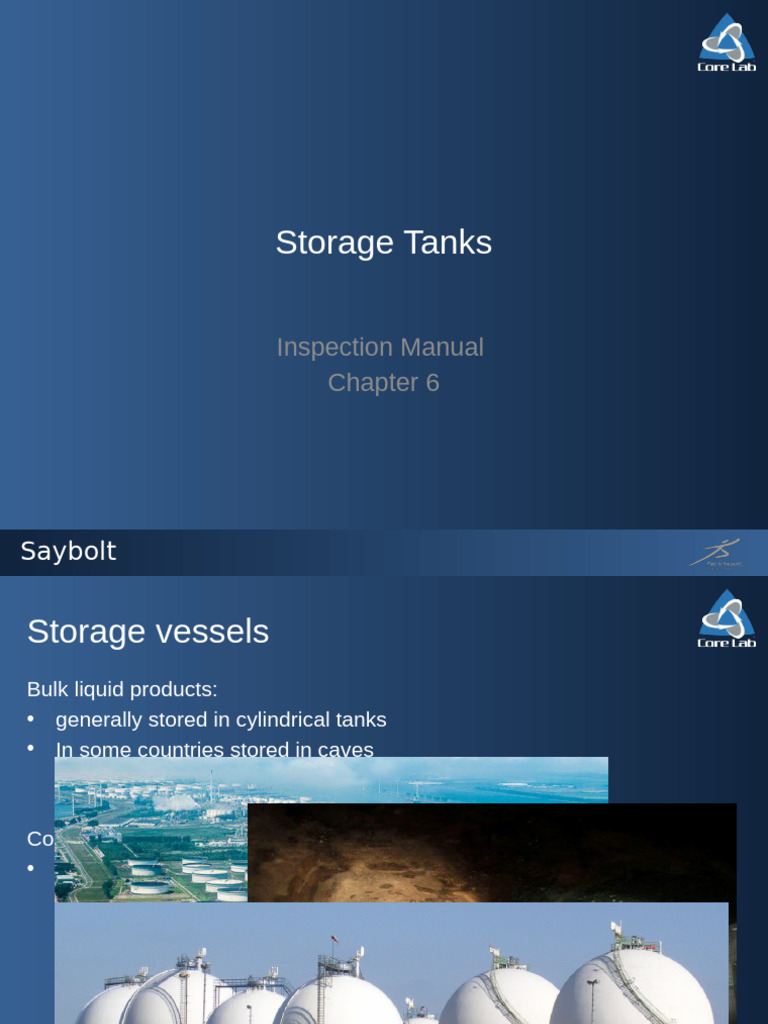 CHPT 6 Storage Tanks | PDF | Water | Liquids