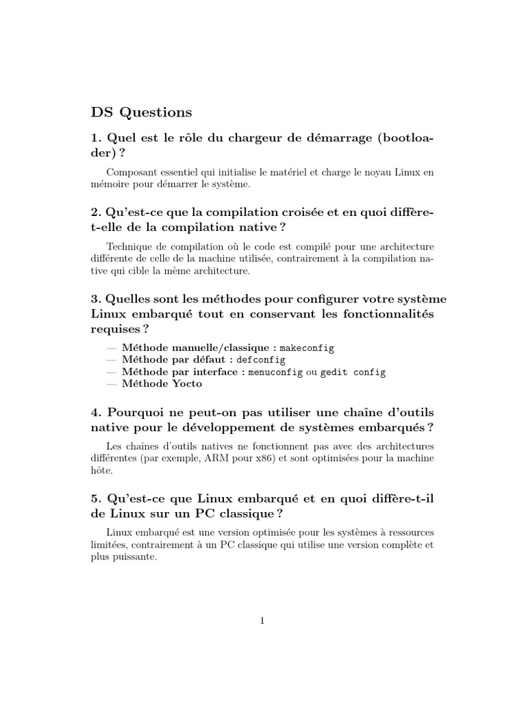 Guide sur Linux embarqué et compilation | PDF | Kernel (Système d ...