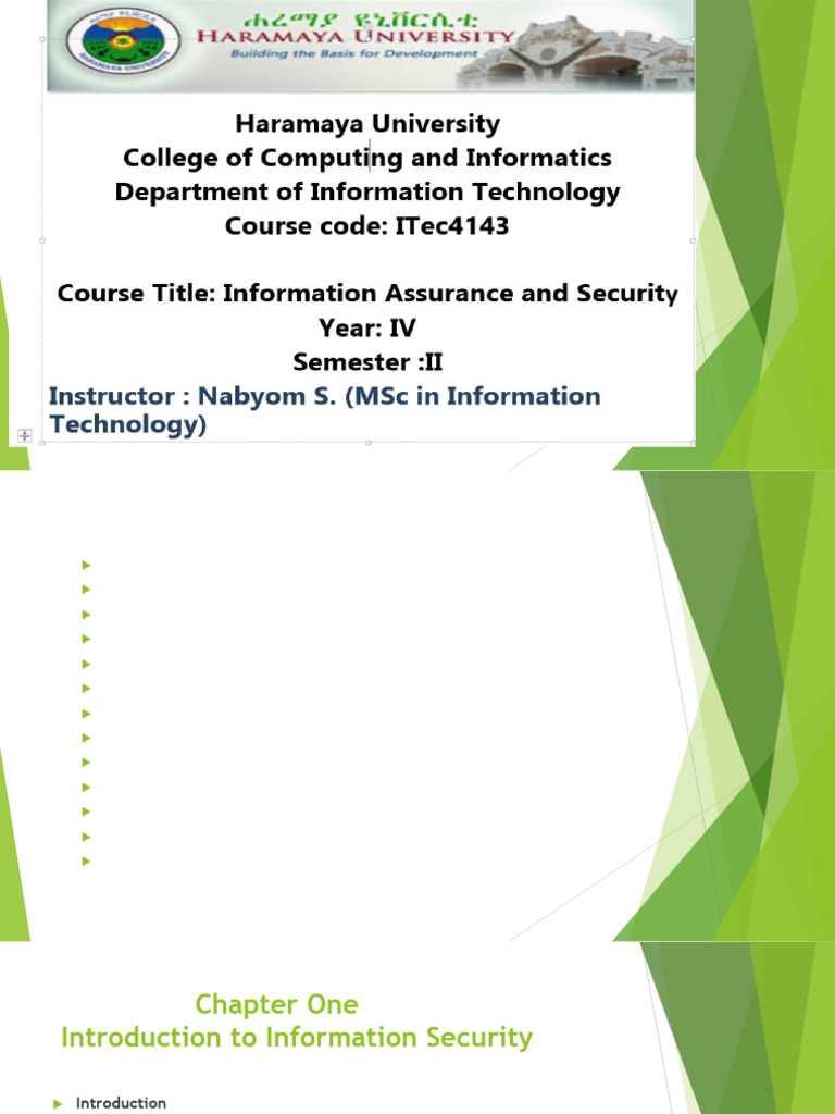 Information Security Course Overview | PDF | Security | Computer Security