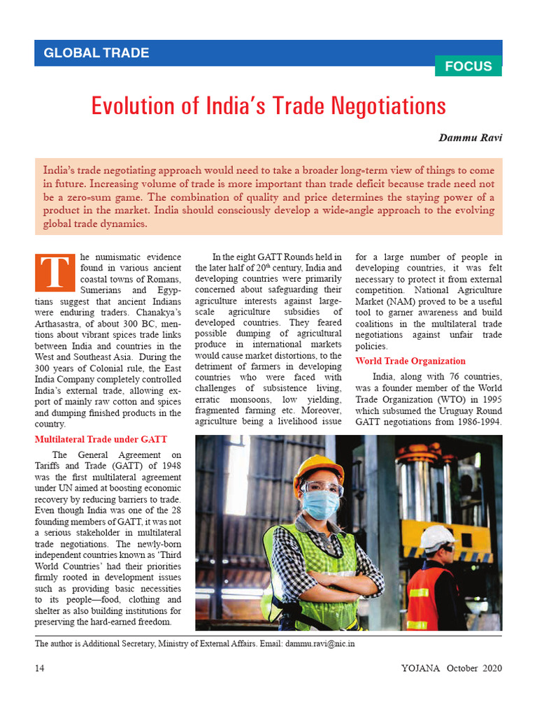 India's Trade Evolution and WTO Challenges | PDF | World Trade ...