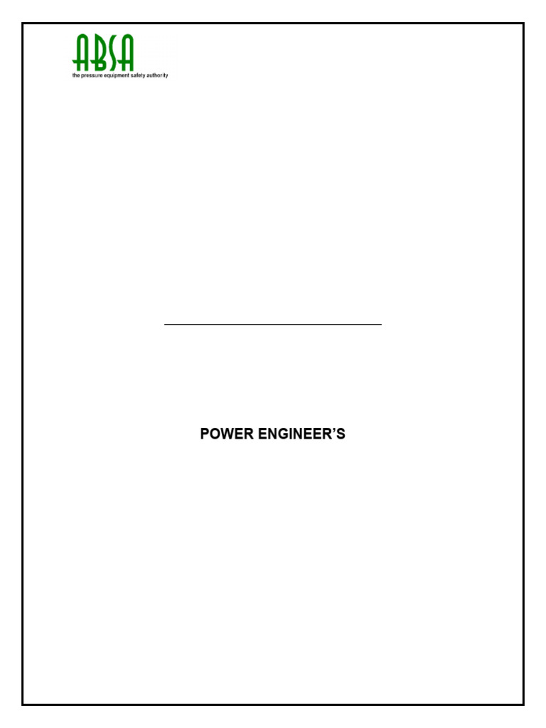 Third Class Power Engineer Exam Syllabus | PDF | Boiler | Diesel Engine