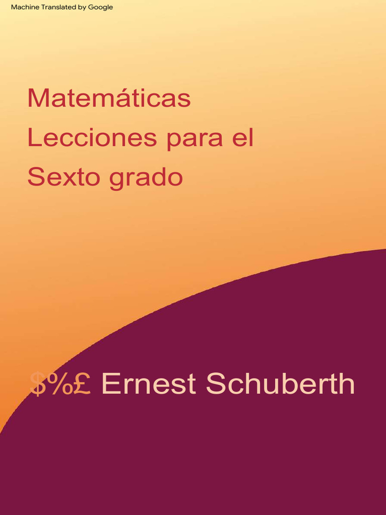 Lecciones de Matemáticas Sexto Grado | PDF | Pensamiento | Waldorf ...