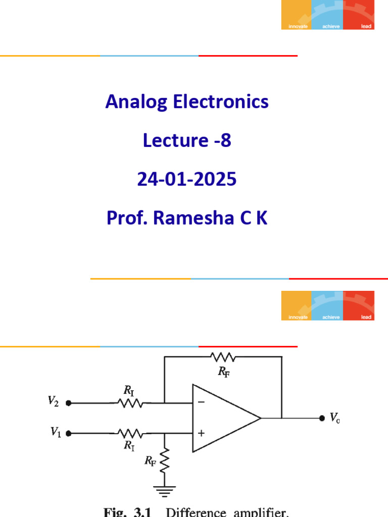 Difference and Isolation Amplifiers Guide | PDF | Amplifier | Analog ...