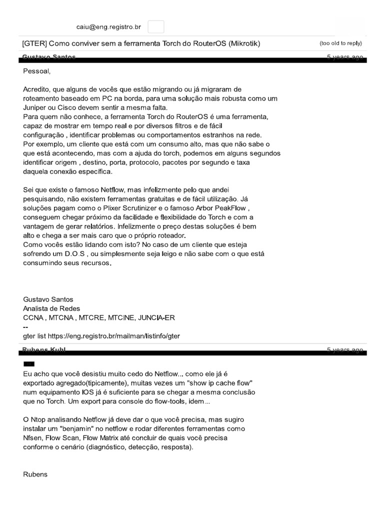 (GTER) Ntop + NFSen | PDF