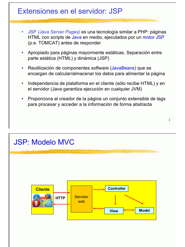 Introducción a JSP y su uso en web | PDF | Java (lenguaje de ...