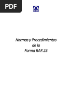 Lineamiento Llenado de La Planilla Rar 23 | PDF | Economias