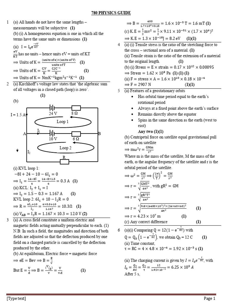 780 Physics Guide | PDF | Decibel | Electrical Resistivity And Conductivity