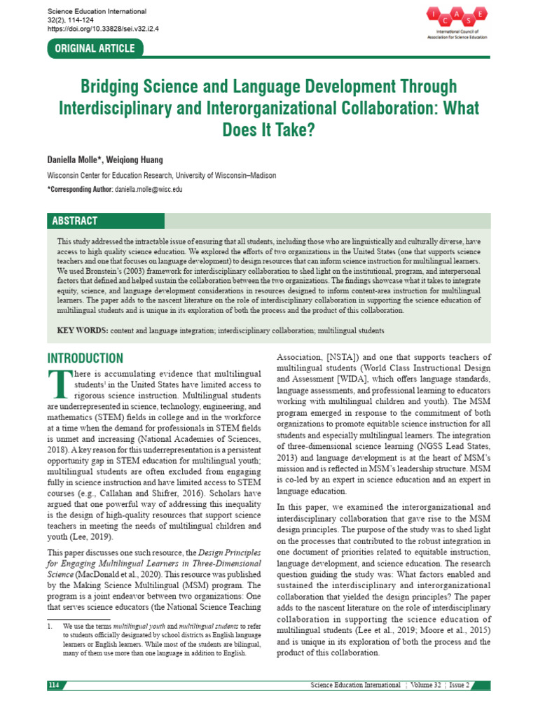 Enhancing STEM for Multilingual Students | PDF | Collaboration ...