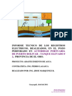 Informe Reg. Electr. Pozo 152 M.