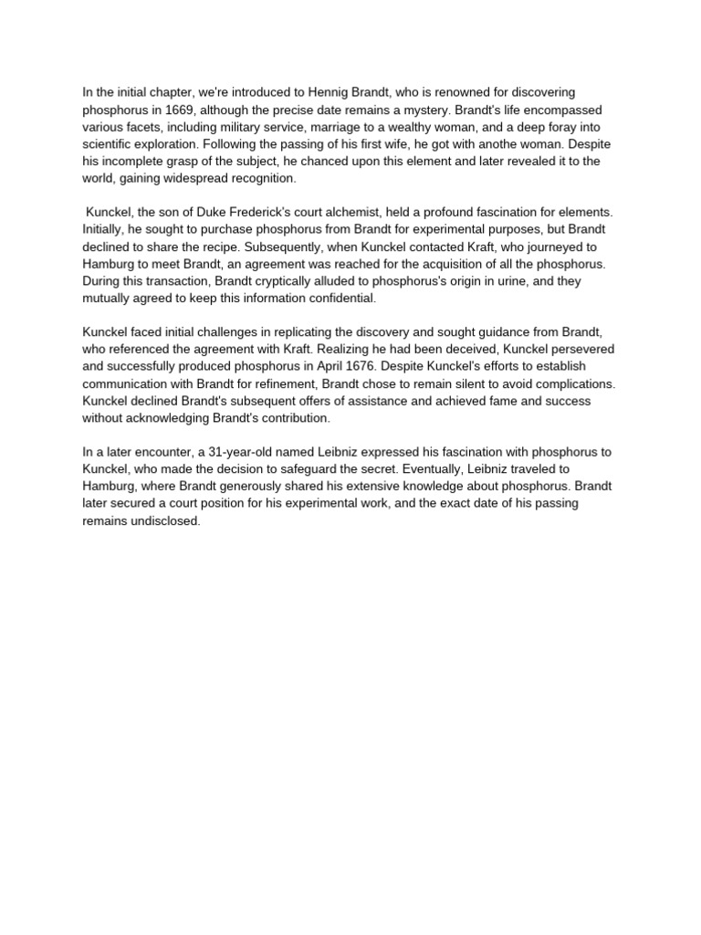 Blake Hammond - 13th Element Chapter 1 Summary | PDF