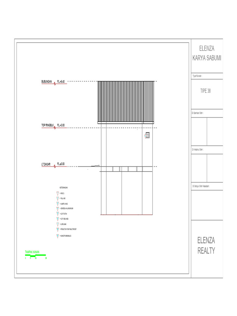 tampak kanan gambar kerja rumah scandinavian | PDF