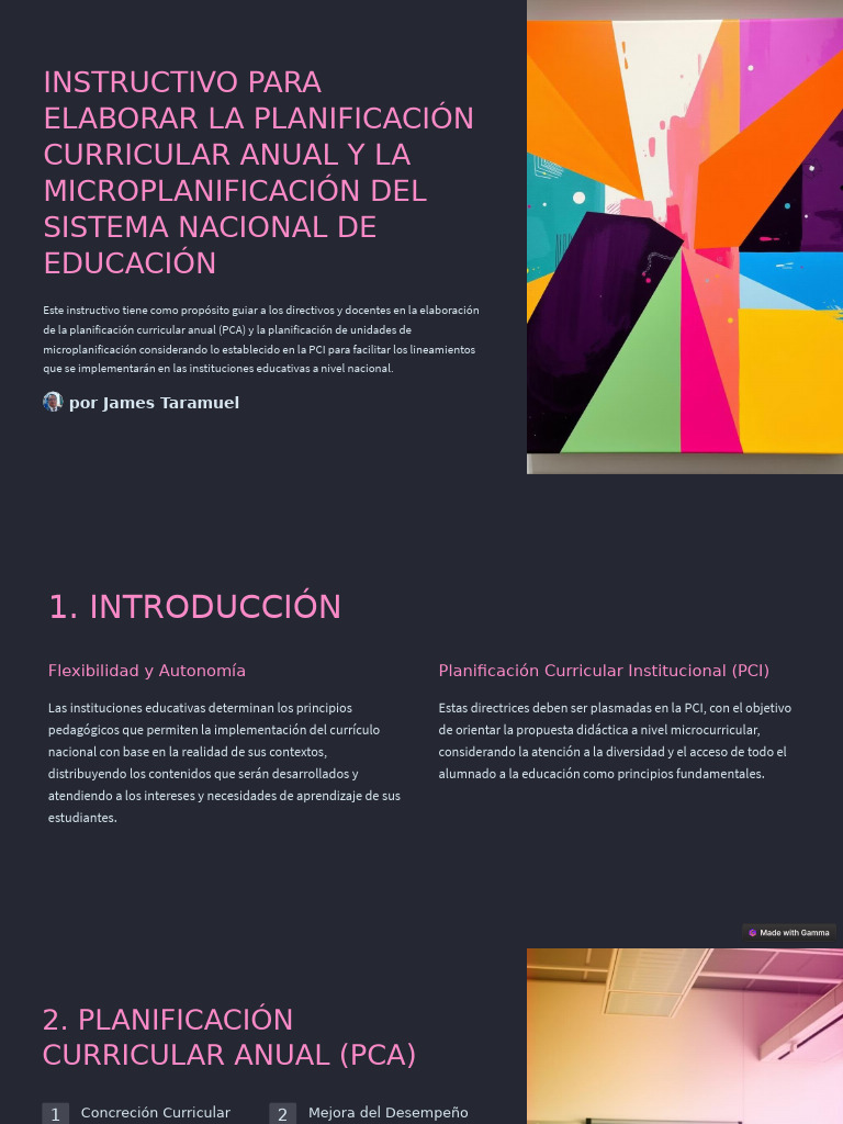 Instructivo de Planificación Curricular Anual | PDF | Plan de estudios ...