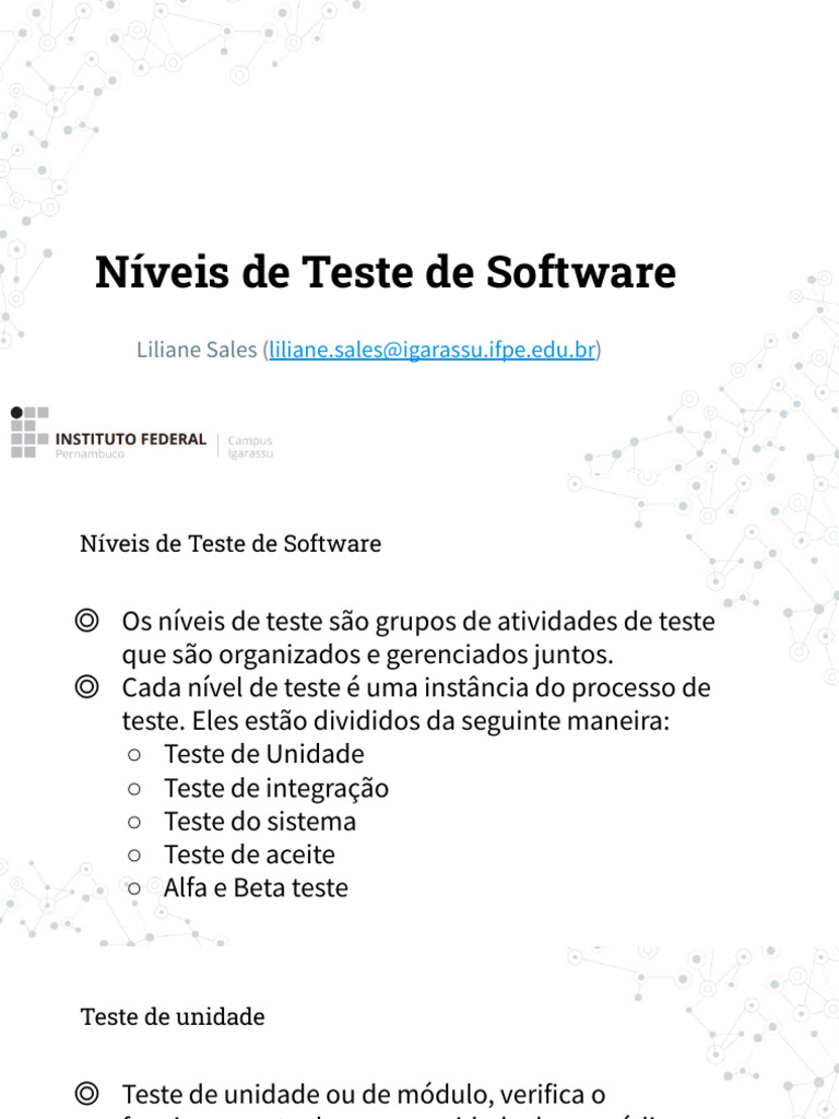 Uso de Mock em Testes de Software | PDF | Testes de software | Ciclo de ...
