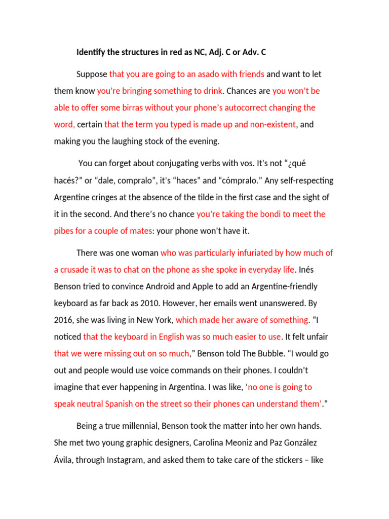 Clause Identification 1 | PDF | Linguistics