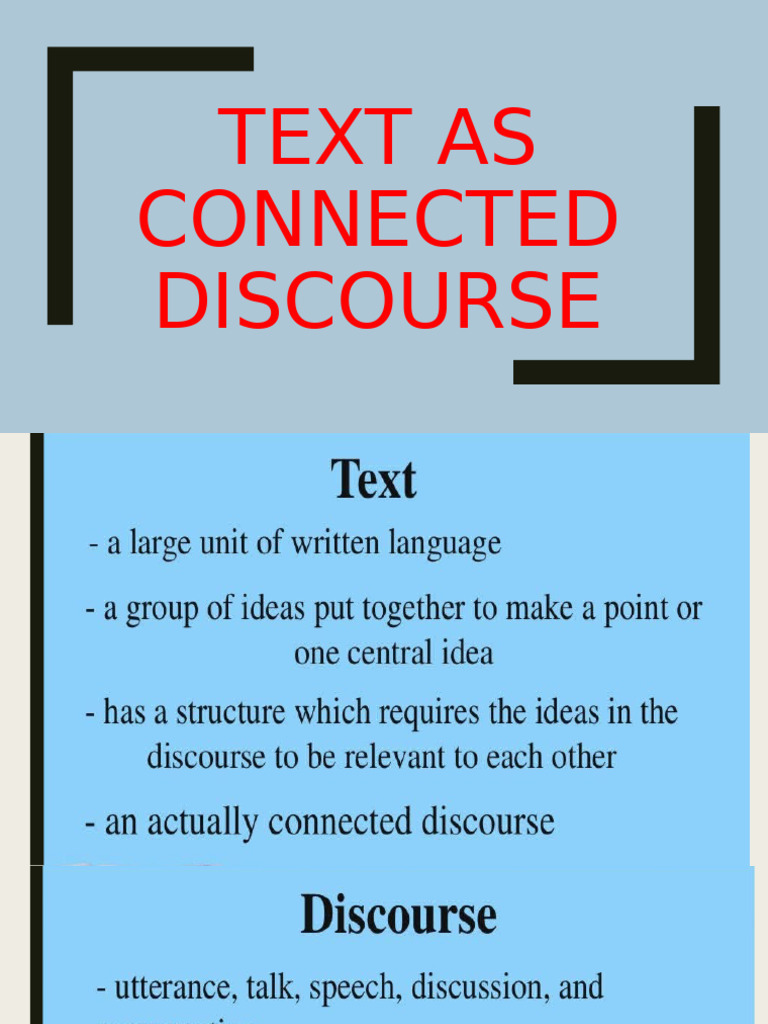 Techniques for Organizing Discourse | PDF