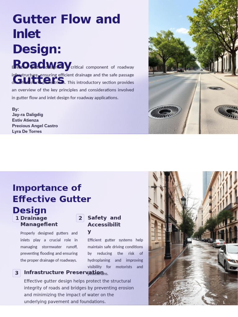 Roadway Gutter Flow & Inlet Design | PDF | Flood | Surface Runoff