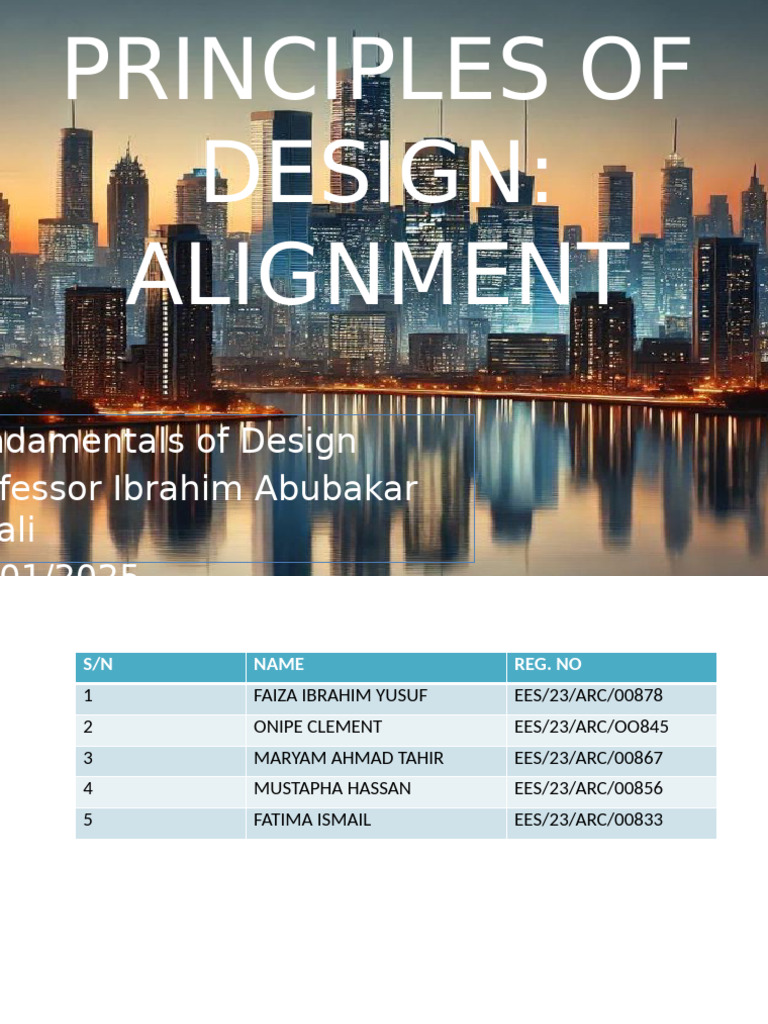 Principles of Design: Alignment Explained | PDF