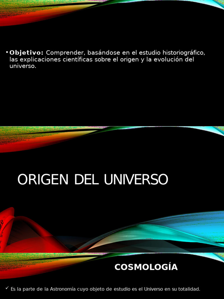 Origen y Evolución del Universo: Un Análisis | PDF | Universo | Big Bang