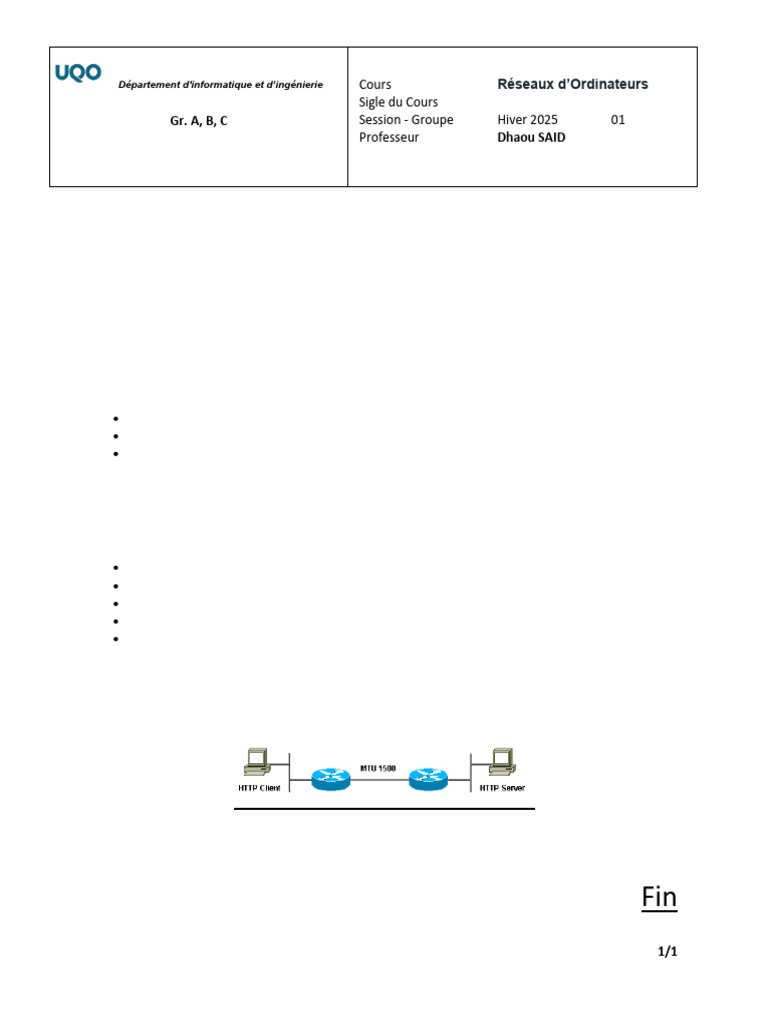 Fragmentation des Trames IP et MTU | PDF