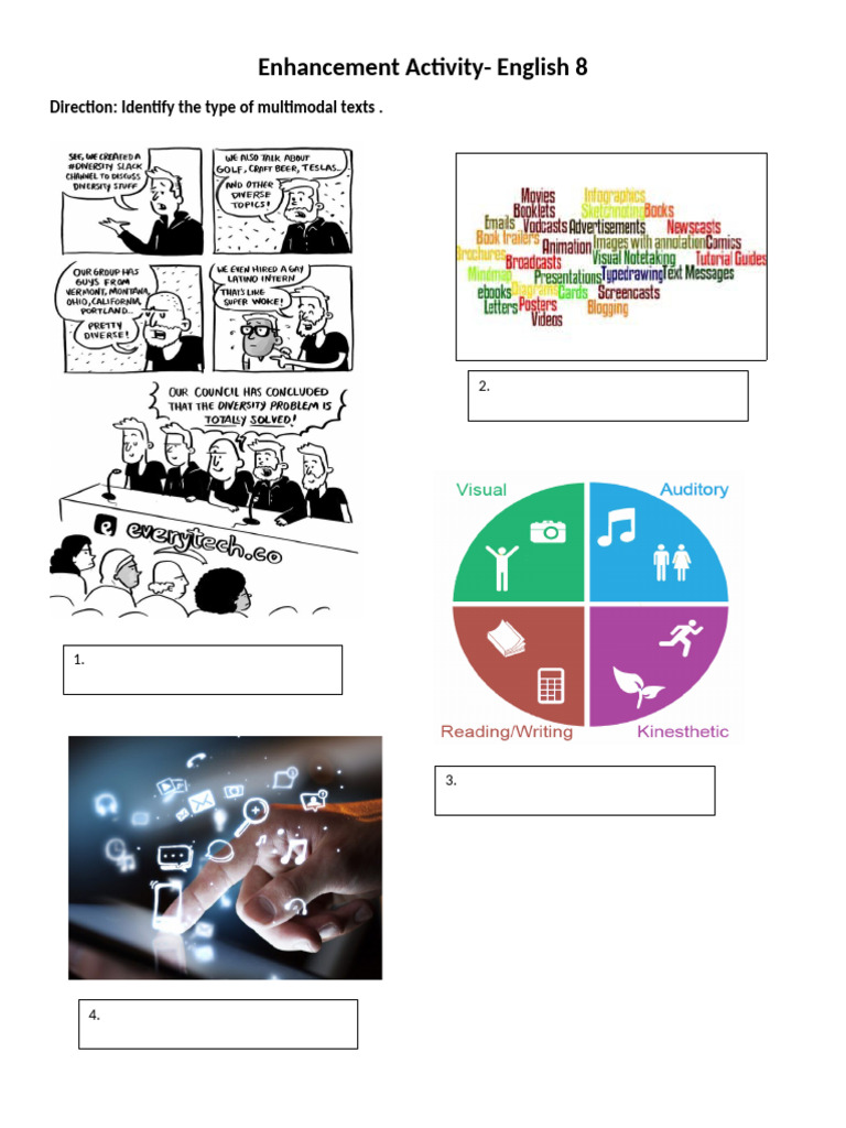 Enhancement Activity-Multimodal Texts | PDF