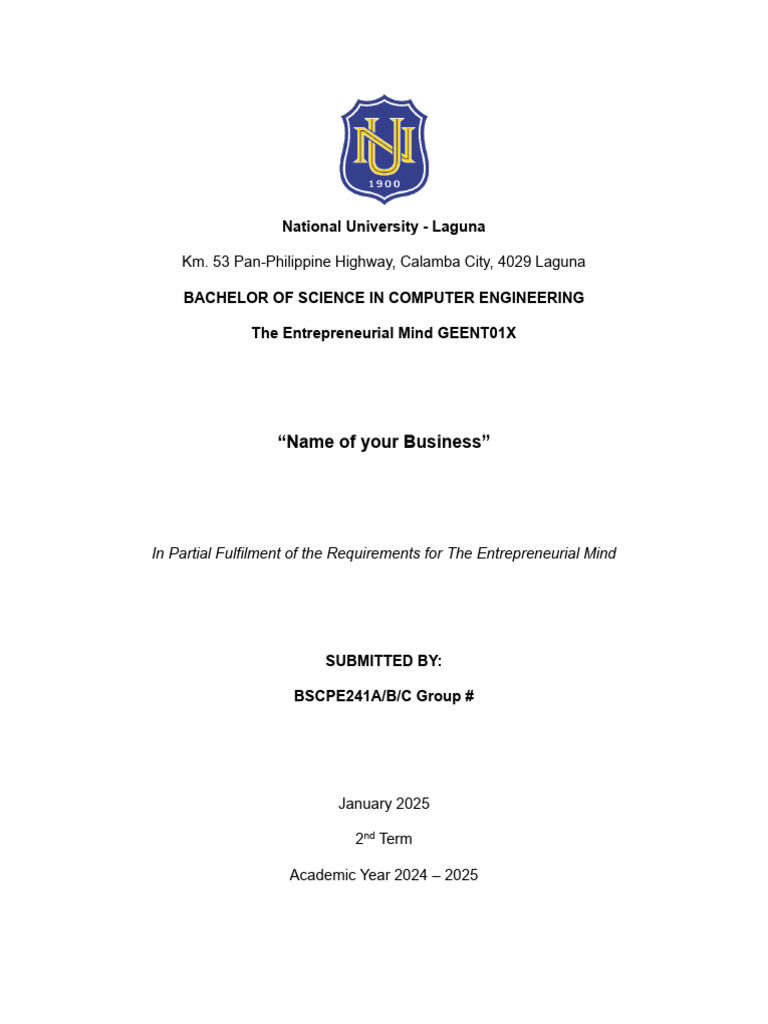 Business Proposal for Computer Engineering | PDF