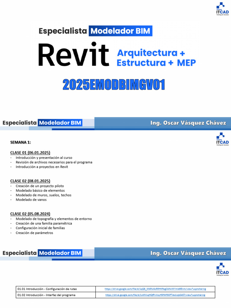 Curso Revit: Introducción y Modelado | PDF | Autodesk Revit | Software