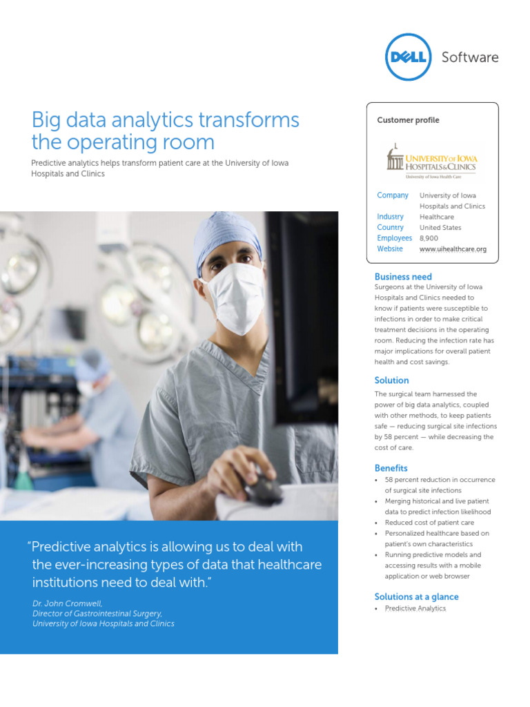 University of Iowa Hospitals and Clinics Big Data Analytics Transforms ...