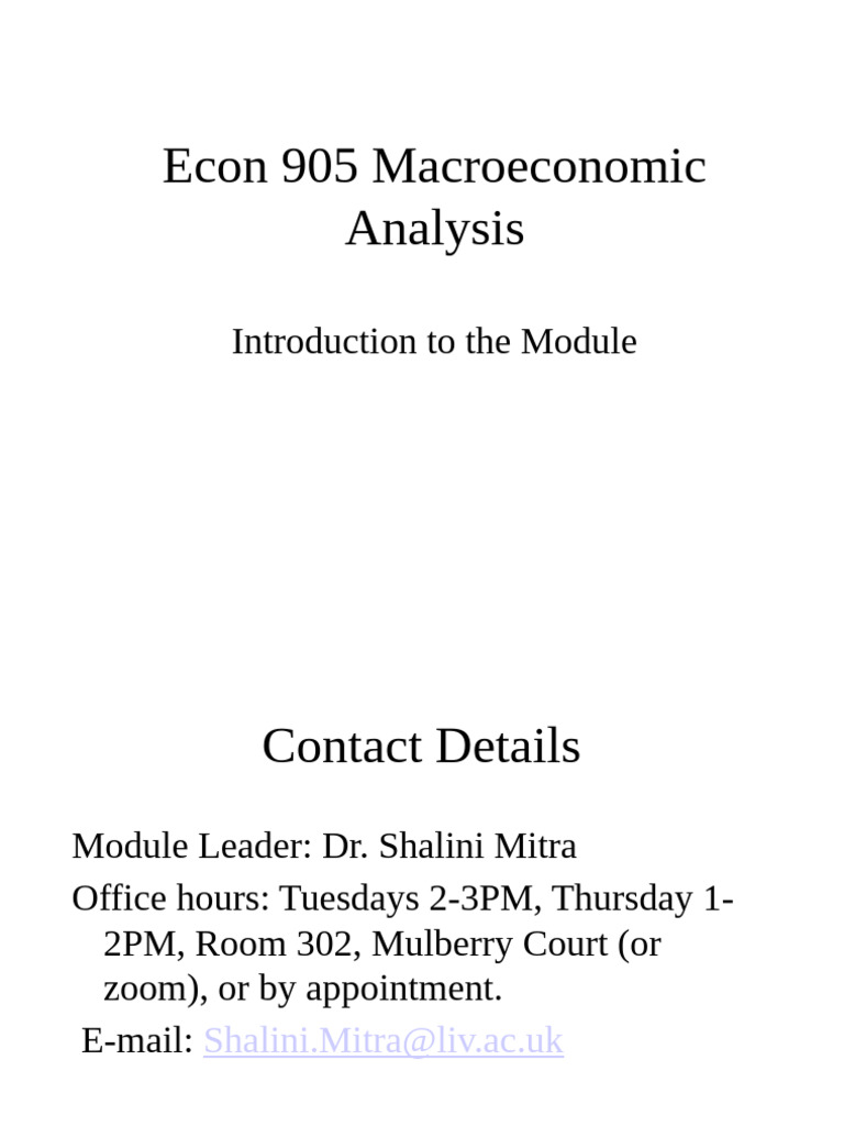 E905 Intro | PDF