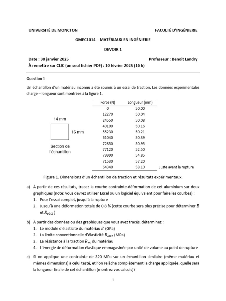 Module d'élasticité de l'acier | PDF | Élasticité (Physique) | Physique ...