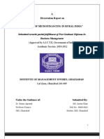 A Dissertation Report On: Submitted Towards Partial Fulfillment of Post Graduate Diploma in Business Management