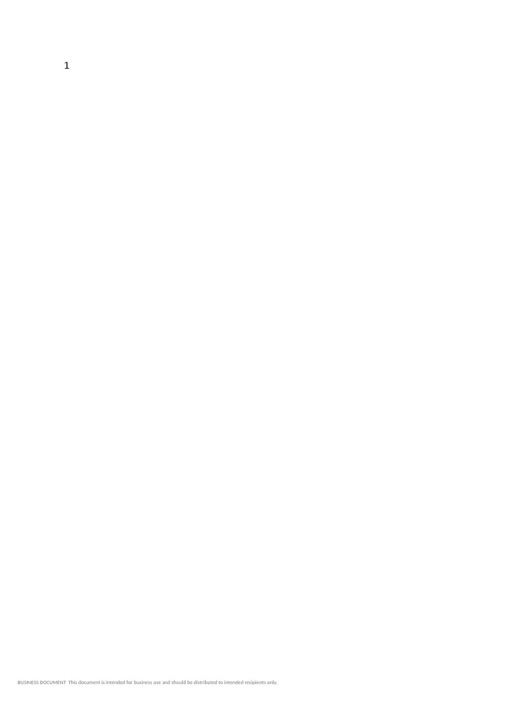 BUSINESS DOCUMENT This Document Is Intended For Business Use and Should ...