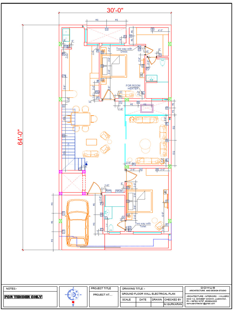 Ground Floor Wall Electrical Plan | PDF