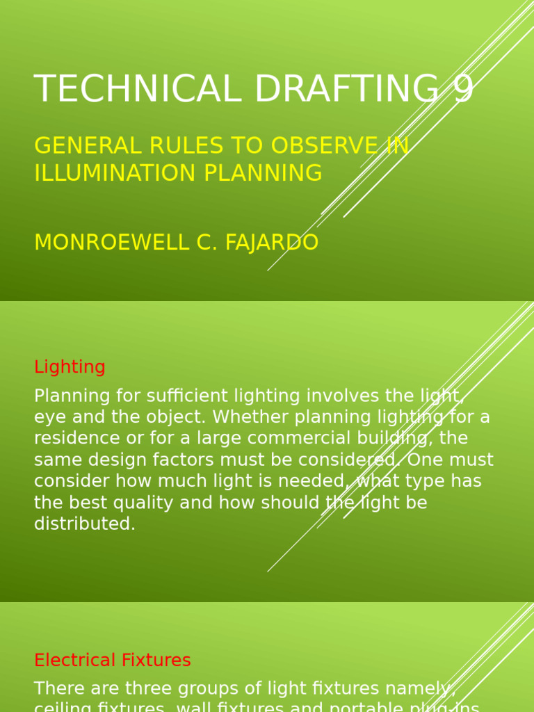 Technical Drafting 9.2 | PDF | Lighting | Electrical Wiring