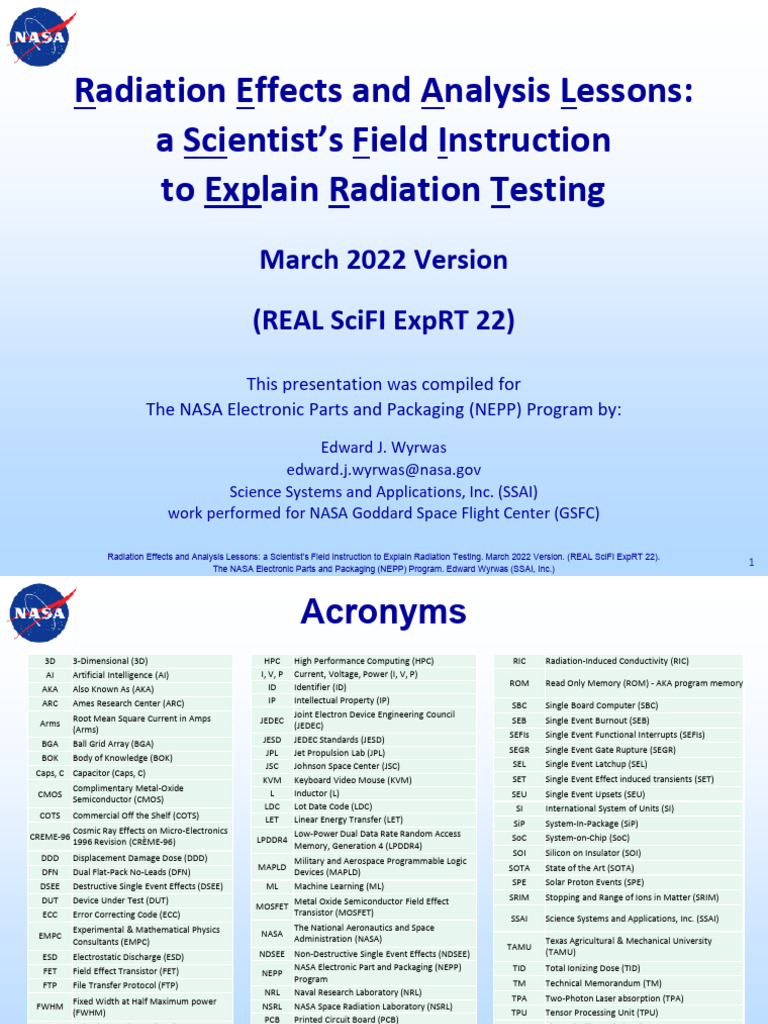 Radiation Testing Insights for Engineers | PDF | Printed Circuit Board ...